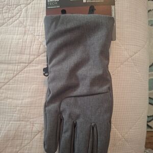 Swiss Tech Men's Charcoal Gloves